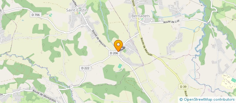 localisation de l'entreprise ETUDES ET TRAVAUX EN GENIE ELECTRIQUE  MORLAAS