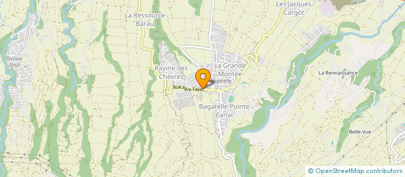localisation de l'entreprise ETUDES ET TRAVAUX REUNION à SAINTE-SUZANNE