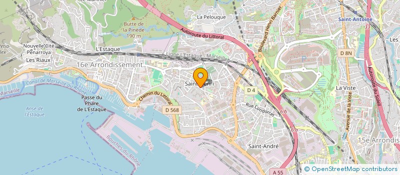 localisation de l'entreprise ETUDES ET TRAVAUX THERMIQUES à MARSEILLE