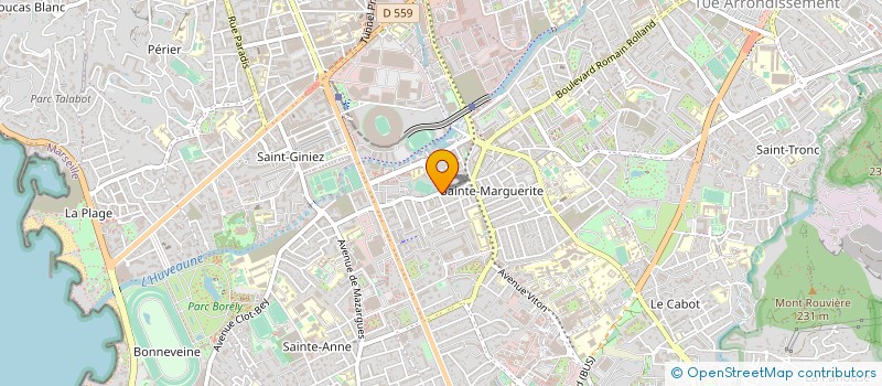 localisation de l'entreprise ETUDES EVALUATION TRAITEMENTS ARTHROSE à MARSEILLE