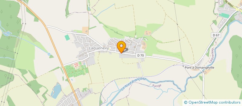 localisation de l'entreprise ETUDES FORMATIONS CONSEILS ET SERVICES à LAQUENEXY