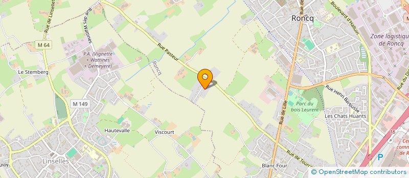 localisation de l'entreprise ETUDES FOURN INDUSTR DIVERSES  RONCQ