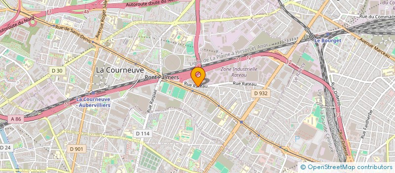 localisation de l'entreprise ETUDES GC à LA COURNEUVE
