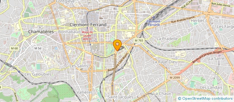 localisation de l'entreprise ETUDES GEOGRAPHIQUES à CLERMONT-FERRAND