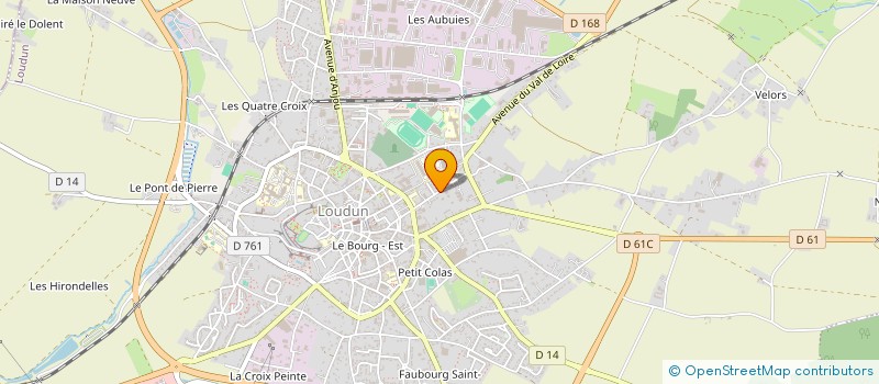 localisation de l'entreprise ETUDES GEOTECHNIQUES DE L'OUEST à LOUDUN
