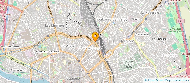 localisation de l'entreprise ETUDES GESTION BUREAUTIQUE à TOULOUSE