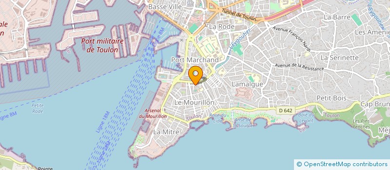 localisation de l'entreprise ETUDES GESTION CONSEILS à TOULON