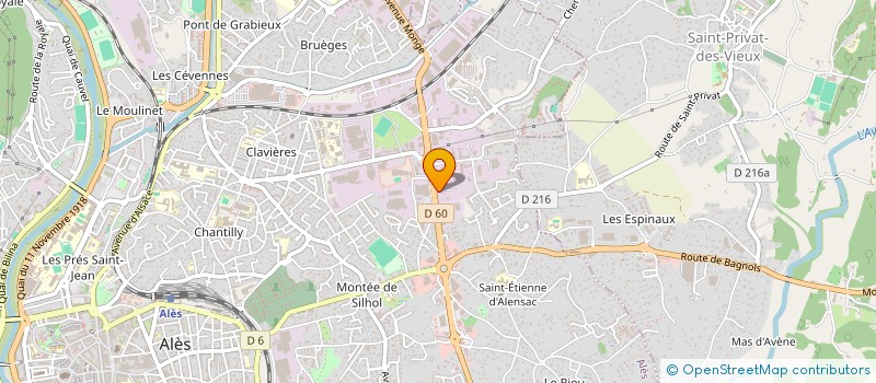 localisation de l'entreprise ETUDES INDUSTRIELLES à ALES