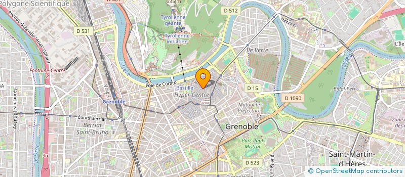 localisation de l'entreprise ETUDES INFORMATIQUES GESTION à GRENOBLE