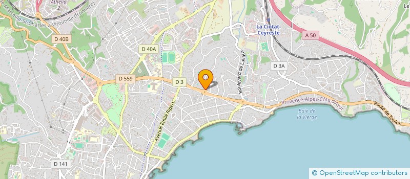 localisation de l'entreprise ETUDES INGENIERIE ADMINISTRATIVE à LA CIOTAT