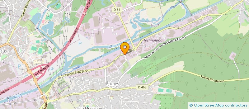 localisation de l'entreprise ETUDES INSTALLATION MAINTENANCE INDUSTRI  ETUPES