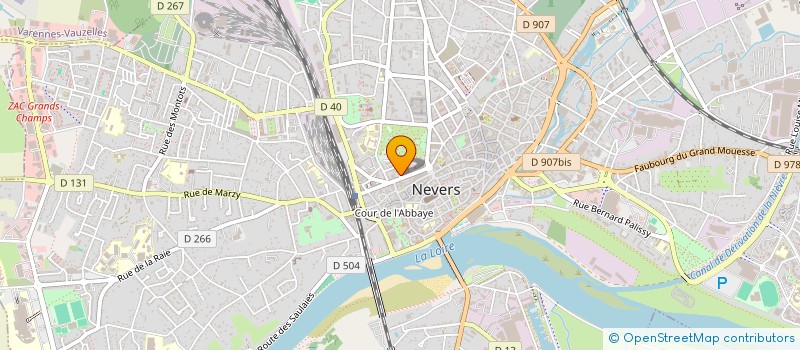 localisation de l'entreprise ETUDES LIGNES ET PLANS à NEVERS