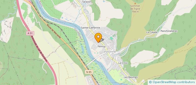 localisation de l'entreprise ETUDES MAINTENANCE SERVICES à VOLONNE