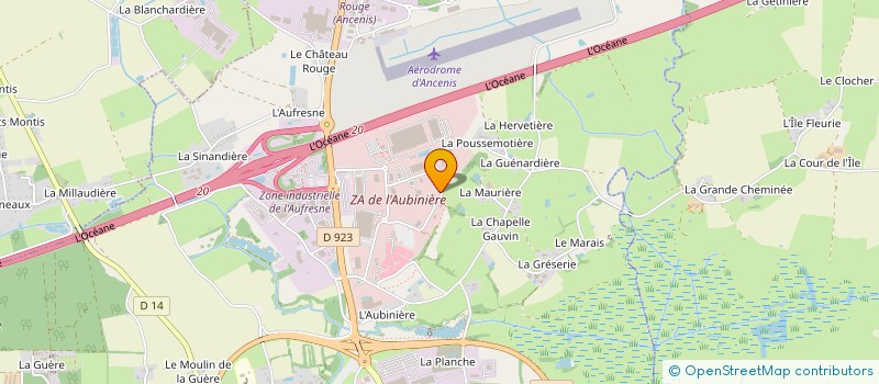 localisation de l'entreprise ETUDES METHODES ORGANISATION à ANCENIS-SAINT-GEREON