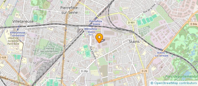 localisation de l'entreprise ETUDES METHODES REALISATION ET COORDINATION à STAINS