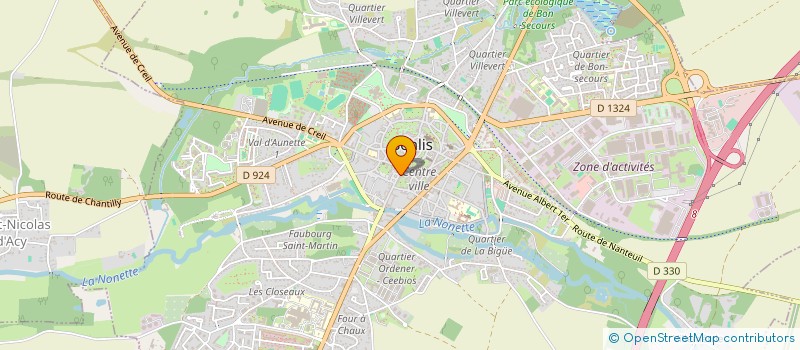 localisation de l'entreprise ETUDES MONTAGES ET DEVELOPPEMENT à SENLIS