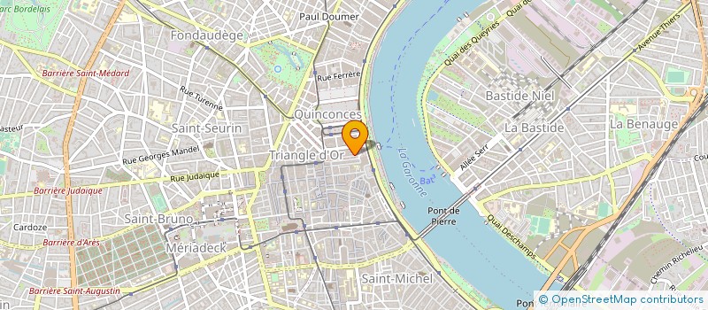 localisation de l'entreprise ETUDES MOREAU NOTAIRES à BORDEAUX
