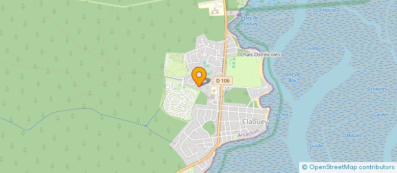 localisation de l'entreprise ETUDES MOREAU NOTAIRES - CAP FERRET  LEGE-CAP-FERRET