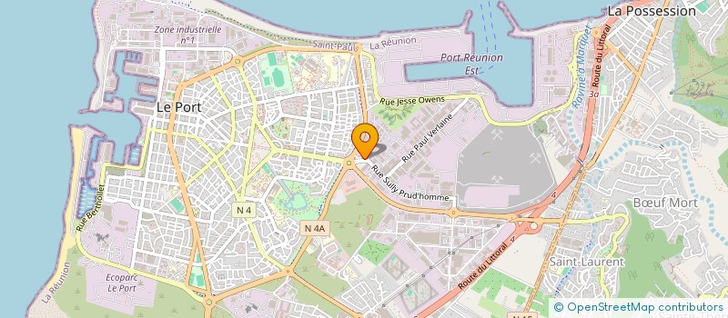 localisation de l'entreprise ETUDES MULTI SERVICES OCEAN INDIEN  LE PORT