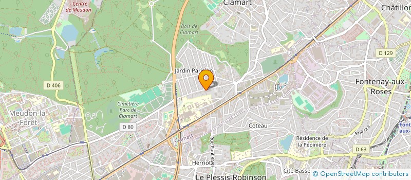 localisation de l'entreprise ETUDES PRODUCTIONS SCIENTIFIQUES INDUSTR à CLAMART