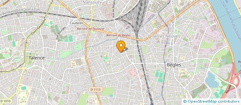 localisation de l'entreprise ETUDES & PROJETS à BEGLES