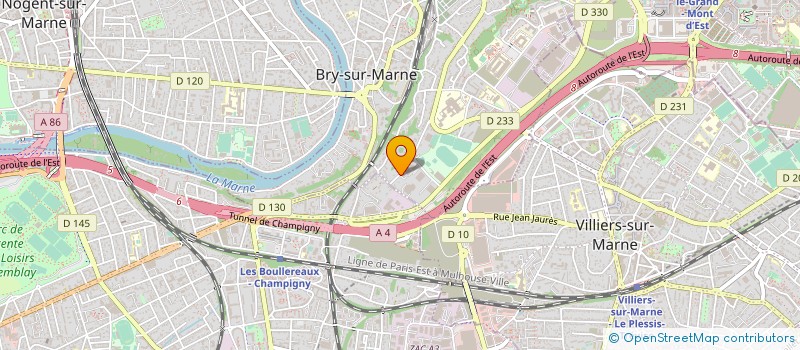 localisation de l'entreprise ETUDES PROJETS INDUSTRIELS à BRY-SUR-MARNE