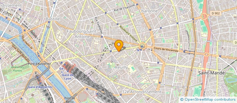 localisation de l'entreprise ETUDES PROJETS REALISATIONS à PARIS 12