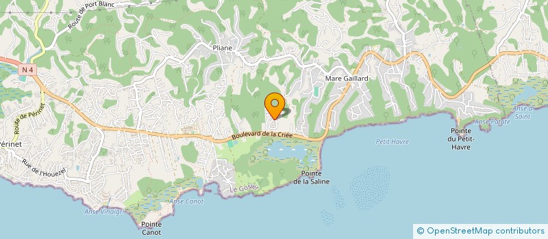 localisation de l'entreprise ETUDES REALI BATI TRAV PUBLICS à LE GOSIER