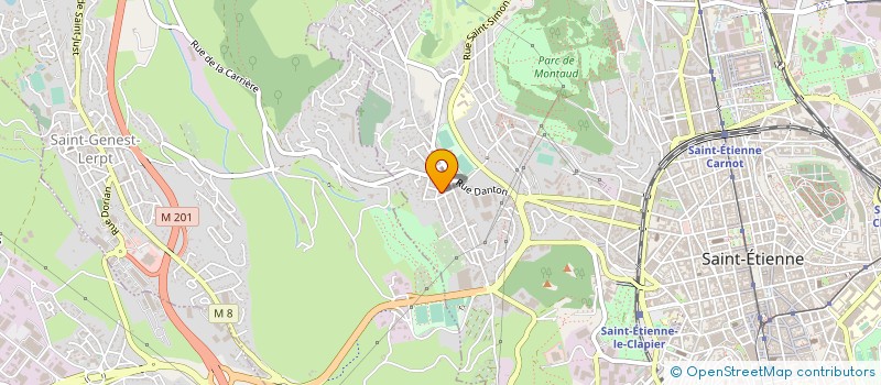 localisation de l'entreprise ETUDES REALIS DEPAN RENOV INSTAL ELECTRI à SAINT-ETIENNE