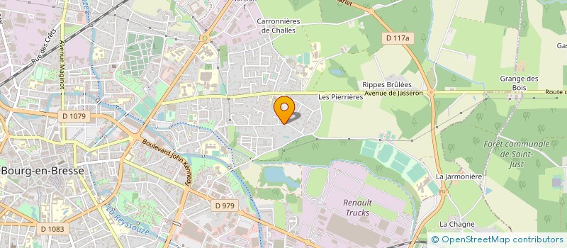 localisation de l'entreprise ETUDES REALIS INDUSTRIE AGRO ALIMENTAIRE à BOURG-EN-BRESSE