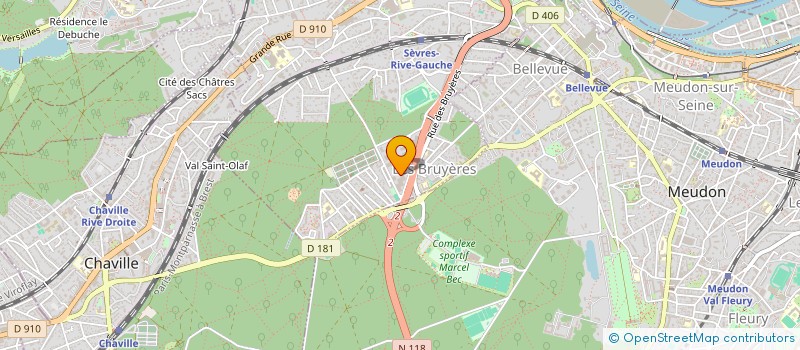 localisation de l'entreprise ETUDES REALISAT INDUSTRIELLES AQUITAINE à SEVRES
