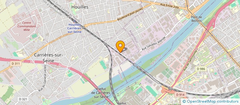 localisation de l'entreprise ETUDES REALISAT PROCEDES INDUSTRIELS à CARRIERES-SUR-SEINE