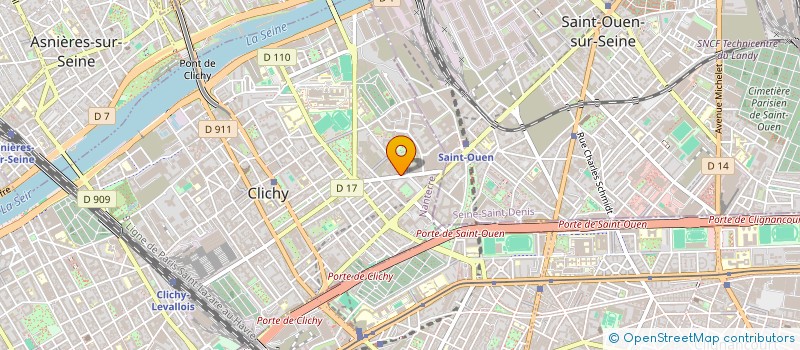 localisation de l'entreprise ETUDES REALISAT TRAVAUX PIERRES MARBRES à CLICHY