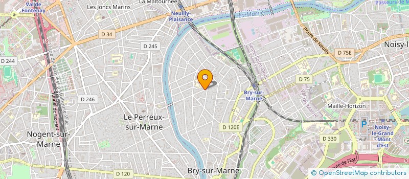 localisation de l'entreprise ETUDES REALISATION COORDINATION TRAVAUX à BRY-SUR-MARNE