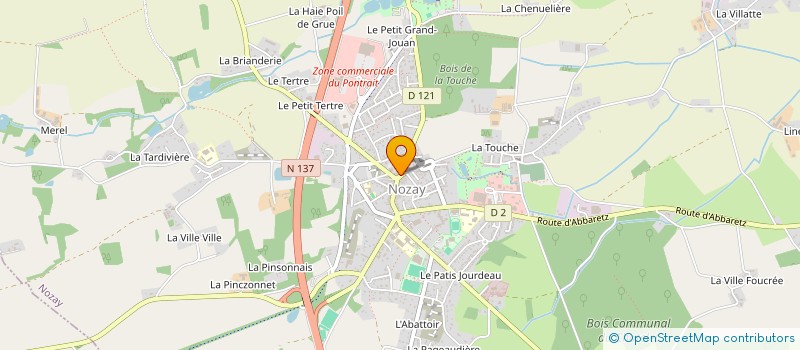 localisation de l'entreprise ETUDES - REALISATION - HABITAT  NOZAY