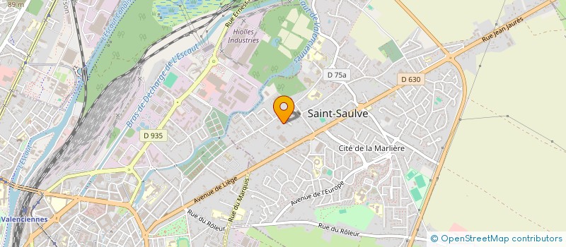 localisation de l'entreprise ETUDES REALISATIONS DU HAINAUT à SAINT-SAULVE