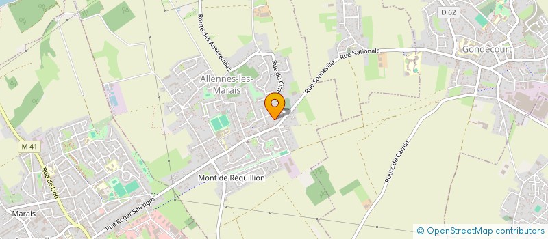 localisation de l'entreprise ETUDES REALISATIONS ELECTRONIQUES à ALLENNES-LES-MARAIS