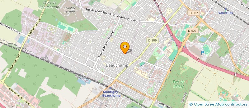 localisation de l'entreprise ETUDES REALISATIONS GESTION  BEAUCHAMP