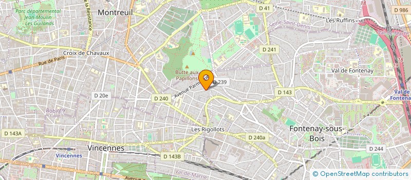 localisation de l'entreprise ETUDES REALISATIONS INDUSTR à FONTENAY-SOUS-BOIS