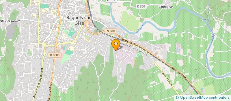 localisation de l'entreprise ETUDES REALISATIONS INDUSTRIELL NUCLEAIR à BAGNOLS-SUR-CEZE