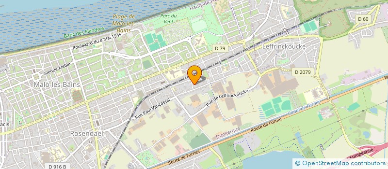 localisation de l'entreprise ETUDES REALISATIONS MAINTENANCE à DUNKERQUE