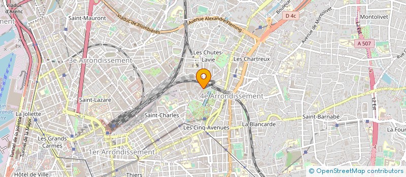 localisation de l'entreprise ETUDES REALISATIONS MEDITERRANEENES à MARSEILLE