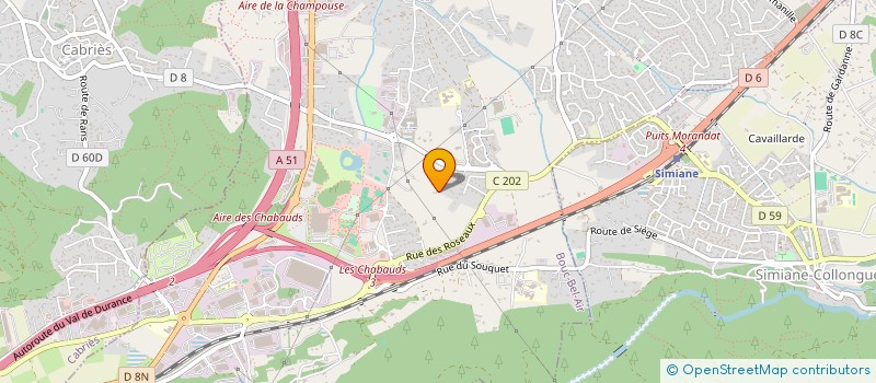 localisation de l'entreprise ETUDES REALISATIONS PLASTIQUES à BOUC-BEL-AIR