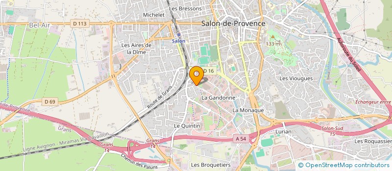 localisation de l'entreprise ETUDES REALISATIONS PROJETS à SALON-DE-PROVENCE