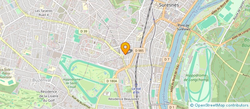 localisation de l'entreprise ETUDES REALISATIONS TRAVAUX ARROSAGE à SURESNES