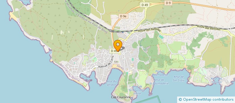 localisation de l'entreprise ETUDES REALISATIONS TRAVAUX D ETANCHEITE à MARTIGUES
