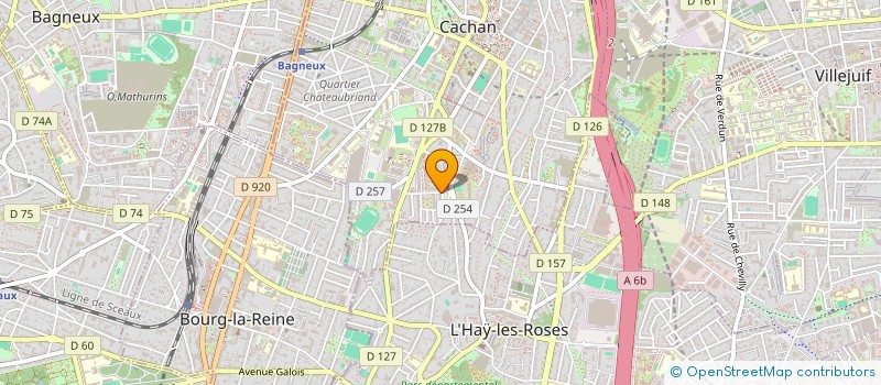 localisation de l'entreprise ETUDES RECHER INNOVATIONS TECH INDUSTRIE  CACHAN