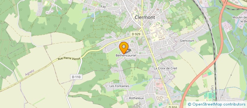 localisation de l'entreprise ETUDES RECHERC ENERGIE GEREP  BREUIL-LE-VERT