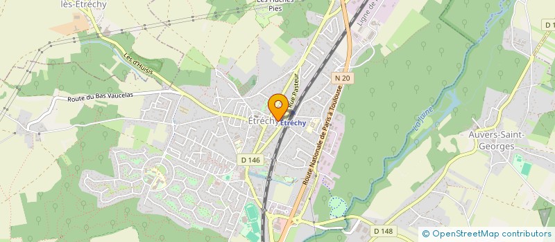 localisation de l'entreprise ETUDES REHABILITATION CONSTRUCT BATIMENT  ETRECHY