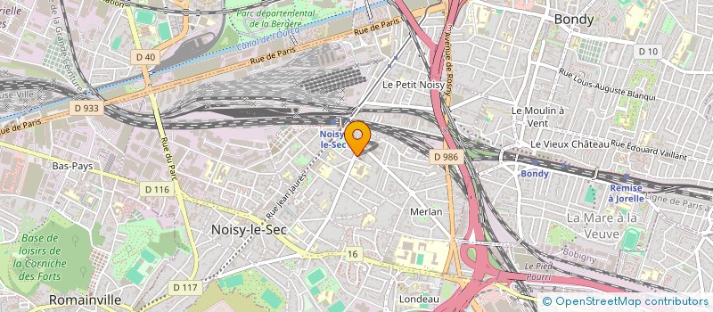 localisation de l'entreprise ETUDES RENOVATION CONSTRUCTION à NOISY-LE-SEC